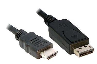 Efterforskning Reception mave DisplayPort til HDMI Kabel Sort 1M | Find dit IT-tilbehør her