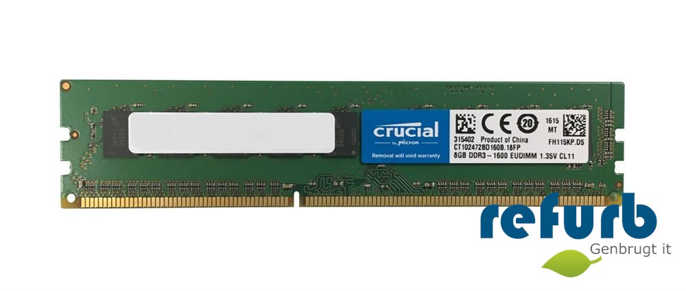 Crucial 8GB DDR3-1600 ECC UDIMM | GOD 8GB DDR3-1600 ECC